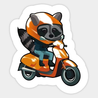 DRIVE raccoon Sticker